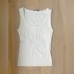 Zara silky square neck tank